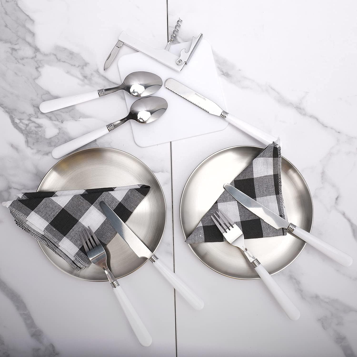 キャンプカトラリーセット、キャンプシルバーウェアキットカトラリーオーガナイザーオーガナイザーオーガナイザー開理ピクニック混乱セット、