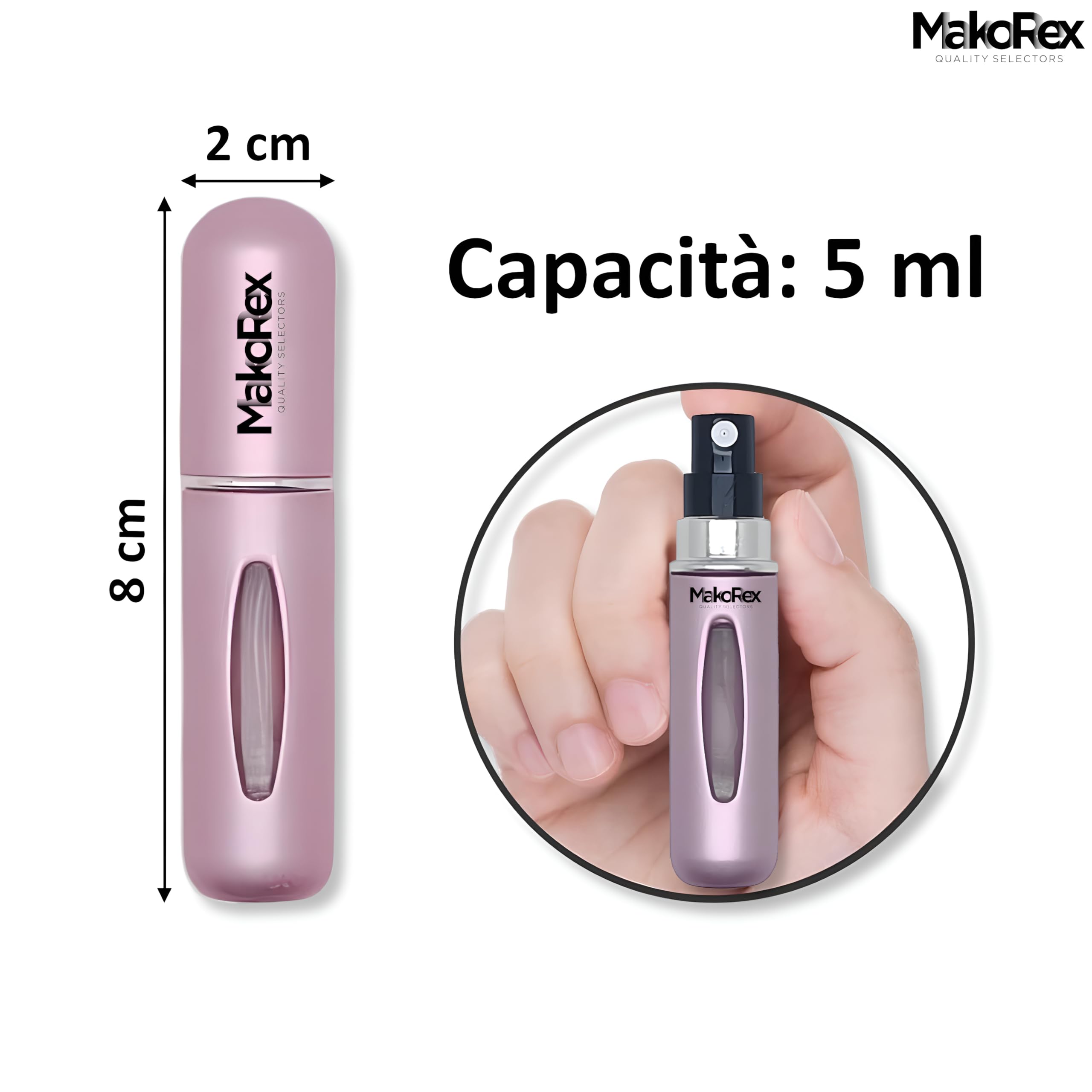 Yo.dey.ma Adriana Profumo Donna Offerta Eau de Parfum 100 ml con Note di Ribes Nero e Rose - Idee Regalo Donna incluso MakoRex Spruzzino Nebulizzatore Portaprofumo da Viaggio Ricaricabile da 5 ml Rosa
