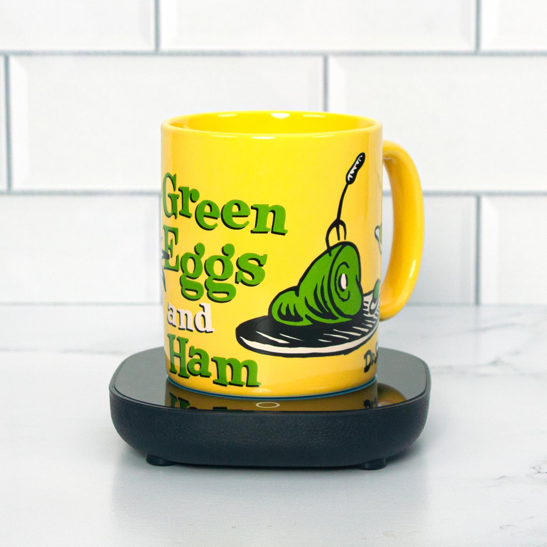 Calentador de taza Dr. Seuss con apagado automático contra el café frío por descuidos