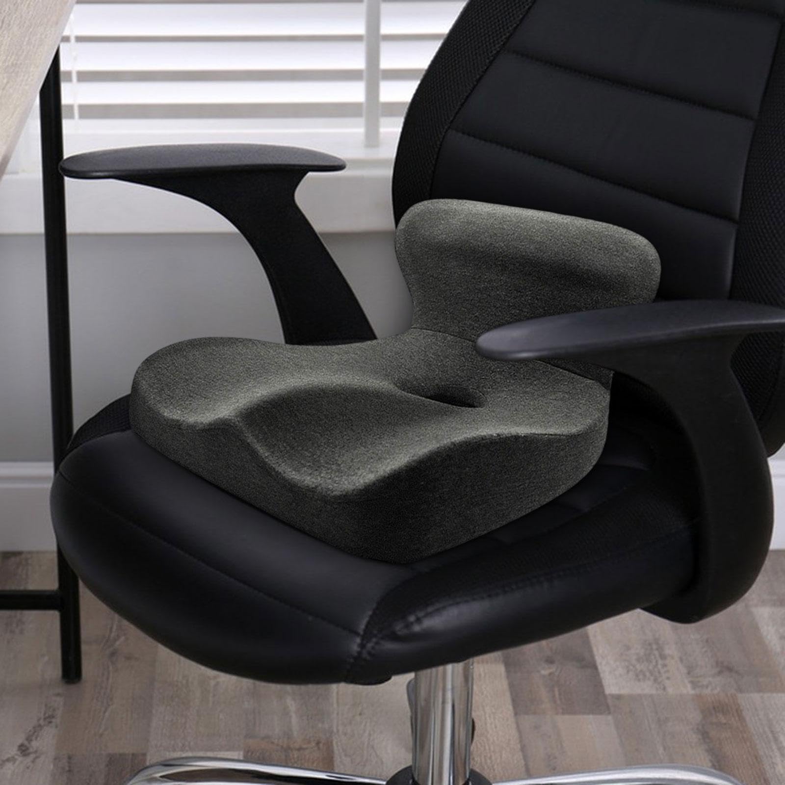 El cojín de Espuma viscoelástica para el coxis con características Transpirables integradas Garantiza Comodidad Duradera y Soporte Lumbar para