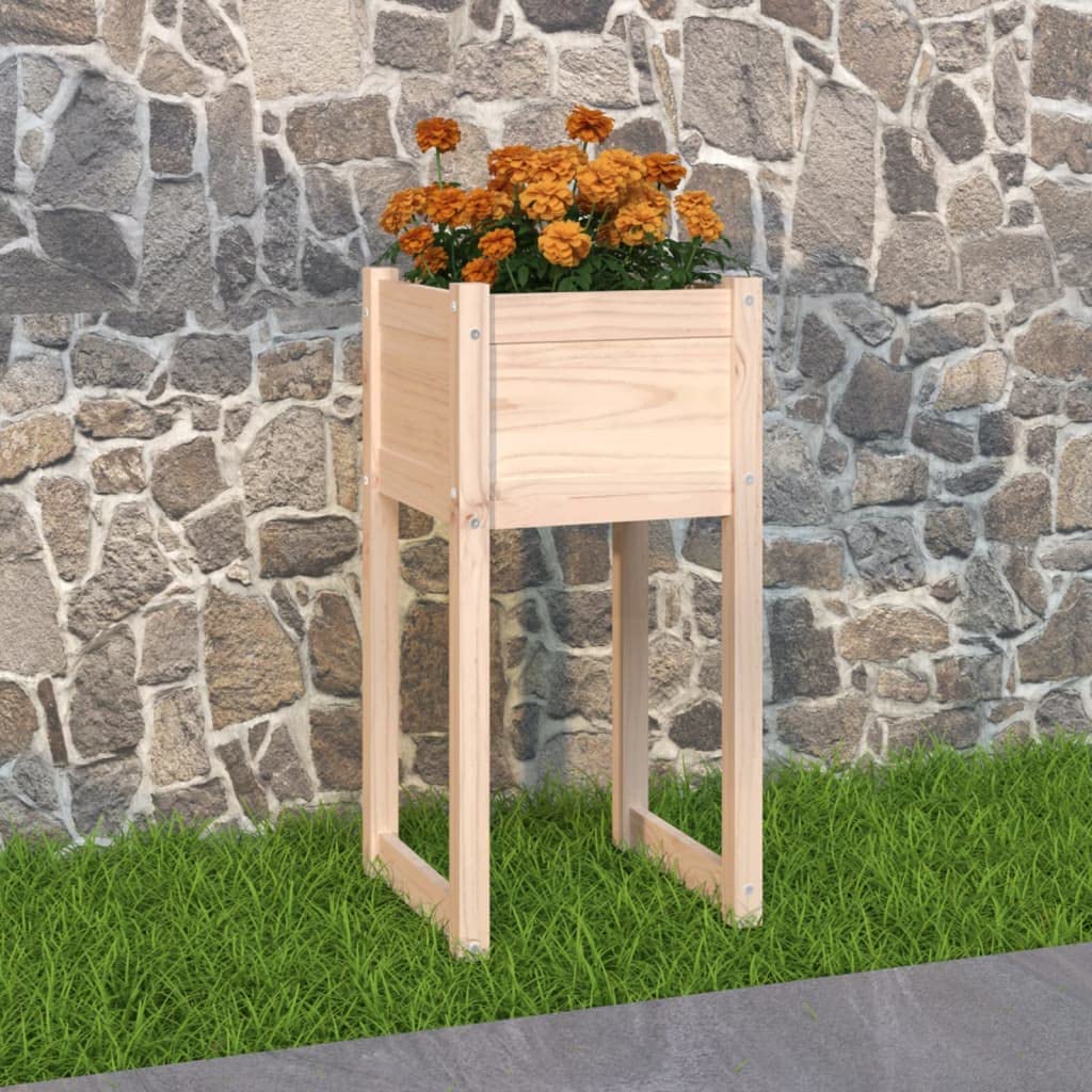Donica z litego drewna sosnowego 40x40x81 cm duza skrzynia ogrodowa na kwiaty rustykalna dekoracja na taras balkon