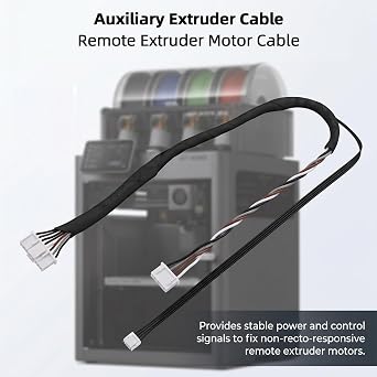 BambuLab X2D対応ケーブルパック3イン1キット、信号または電力転送用の個別内部接続ワイヤ交換、3Dプリンターアクセサリー