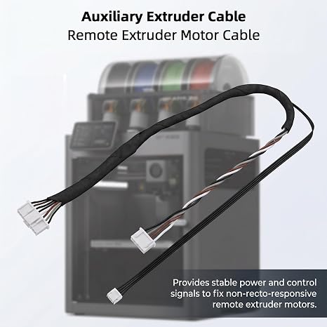 BambuLab X2D対応ケーブルパック3イン1キット、信号または電力転送用の個別内部接続ワイヤ交換、3Dプリンターアクセサリー