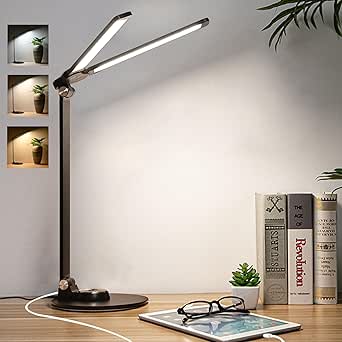 KSREKJ Adjustable Foldable Desk Lamps for Home Office - Double Swing ...