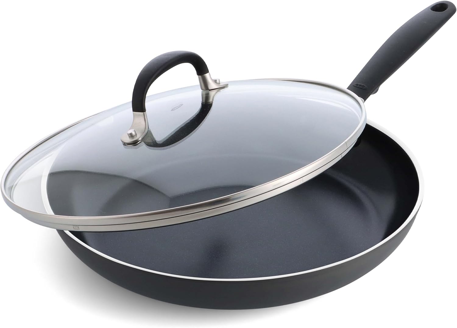 OXO 10” Non-Stick Every Day Frying Pan, BPA-Free Comfort Grip Silicone Handle, Dishwasher & Oven Safe, PFAS-Free Ceramic Skillet, Black