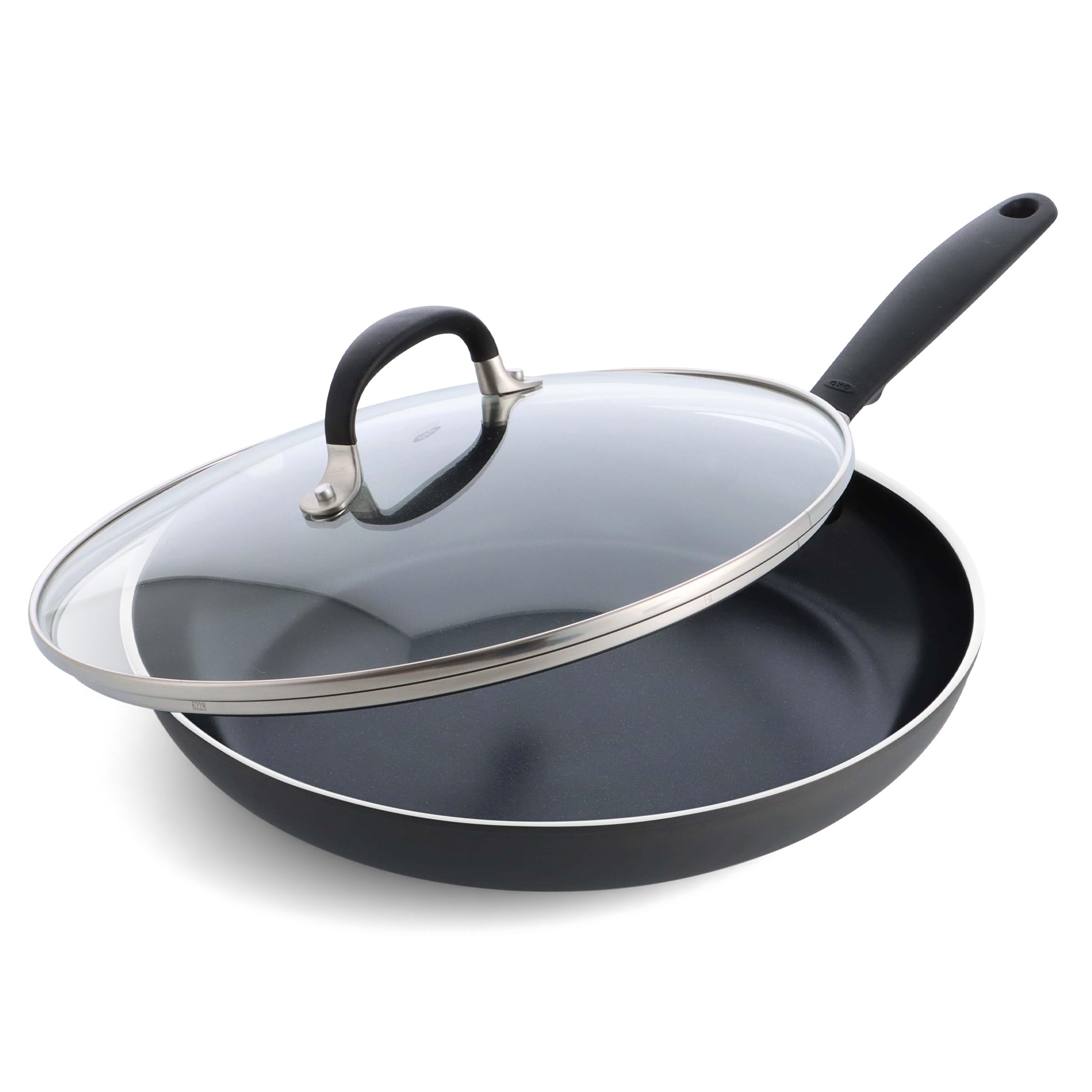 OXO 12" Frying Pan Skillet with Lid / Black / 4.0 cups Skillets
