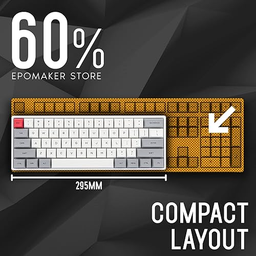 Miniatura 2 de Teclado mecánico de teclas intercambiables con retroiluminación RGB NKRO IP6X impermeable cable tipo C para WinMacJugar SKYLOONG SK61 61 de EPOMAKER