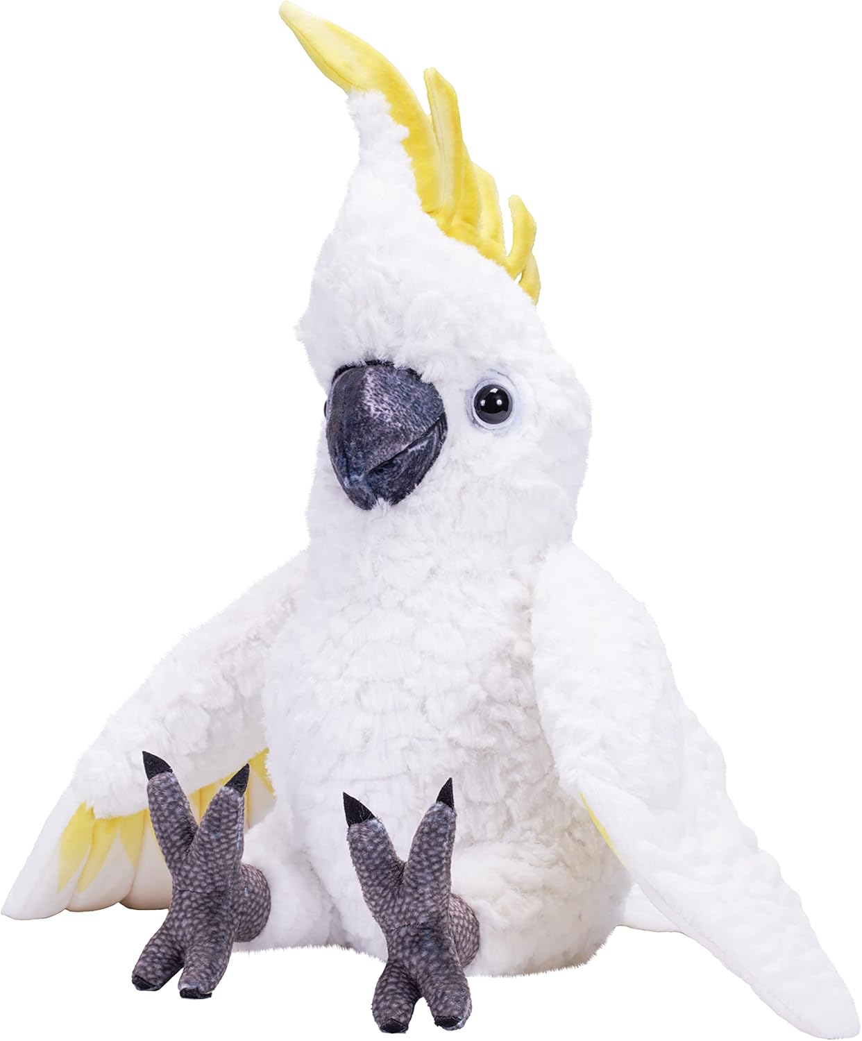 Wild Republic Artist Collection, Sulfur Crested Cockatoo, Gift for Kids, 15 inches, Plush Toy, Fill is Spun Recycled Water Bottles.