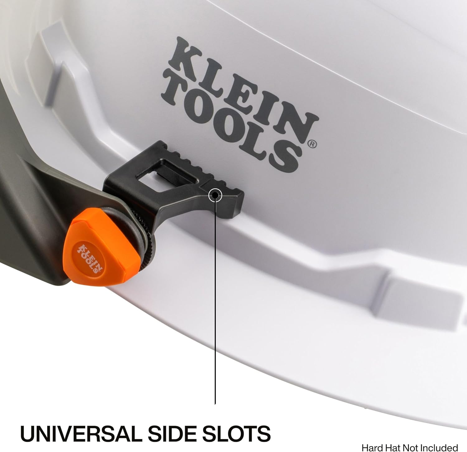 KLEIN TOOLS 03600 Arc Flash Face Shield, Made In USA, Full Brim Arc Rated Shield, ATPV 21 Cal/cm² Electrical PPE, Hard Hat Accessory