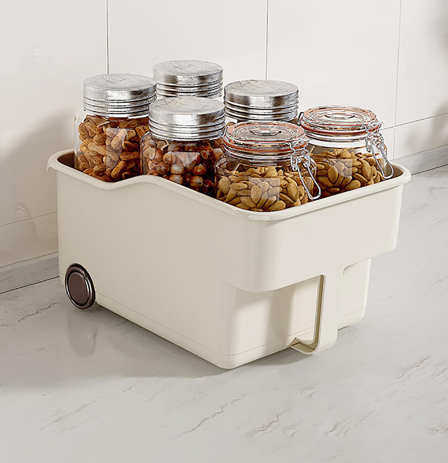 See full amazon price history chart for House of Quirk Storage Bins for Pantry Kitchen Cabinet Organizer With Wheel Muti Purpose Kitchen Storage Basket For Kitchen, Bathroom (Pack of 1 Cream) House of Quirk Storage Bins for Pantry Kitchen Cabinet Organizer With Wheel Muti Purpose Kitchen Storage Basket For Kitchen, Bathroom (Pack of 1 Cream) (B0DG2VVHN7) Amazon Price History, Amazon Price Tracker