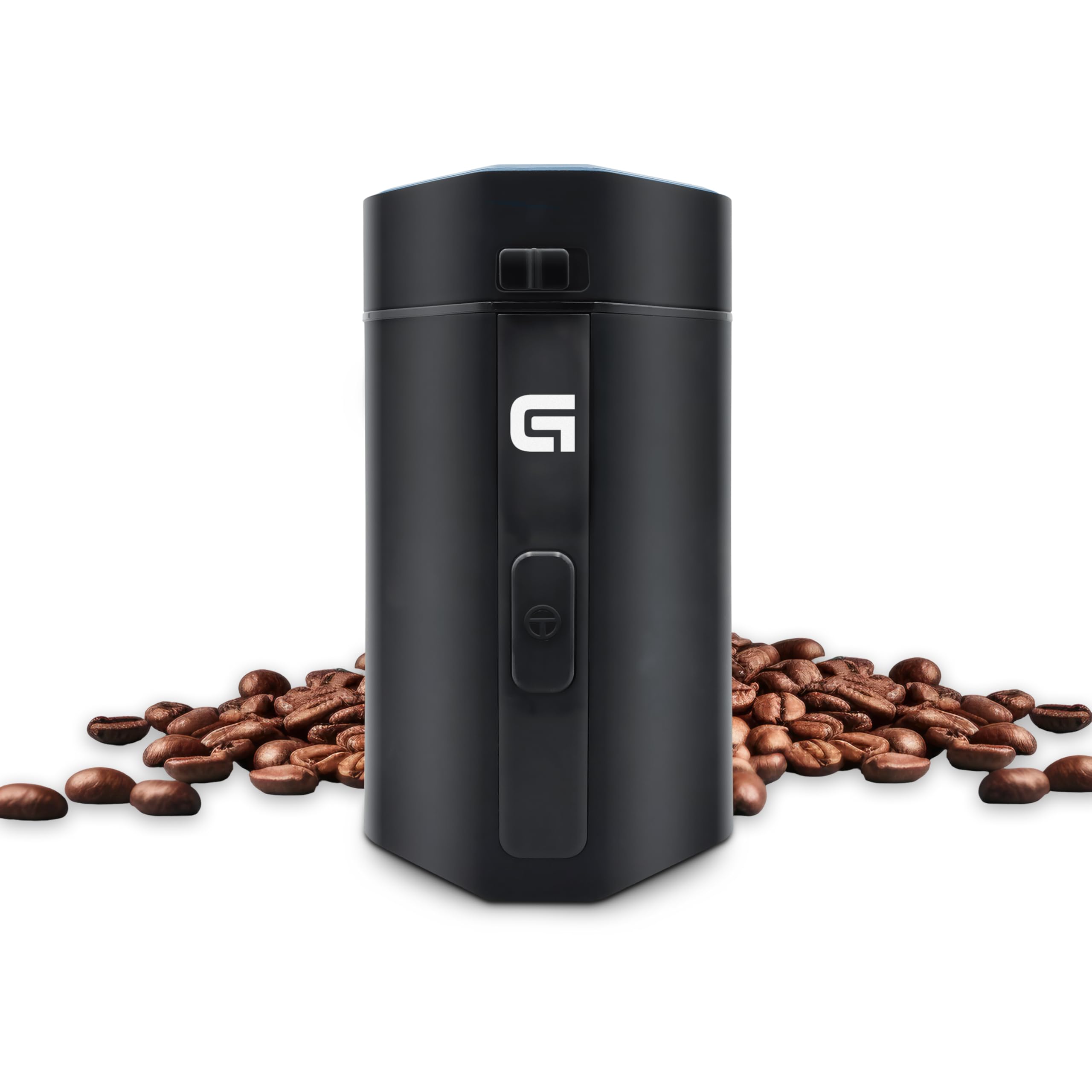 Grunkel MO-150R Electric Coffee Grinder with Capacity of 50 g, Stainless Steel Blades - Suitable for Nuts and Spices - Black
