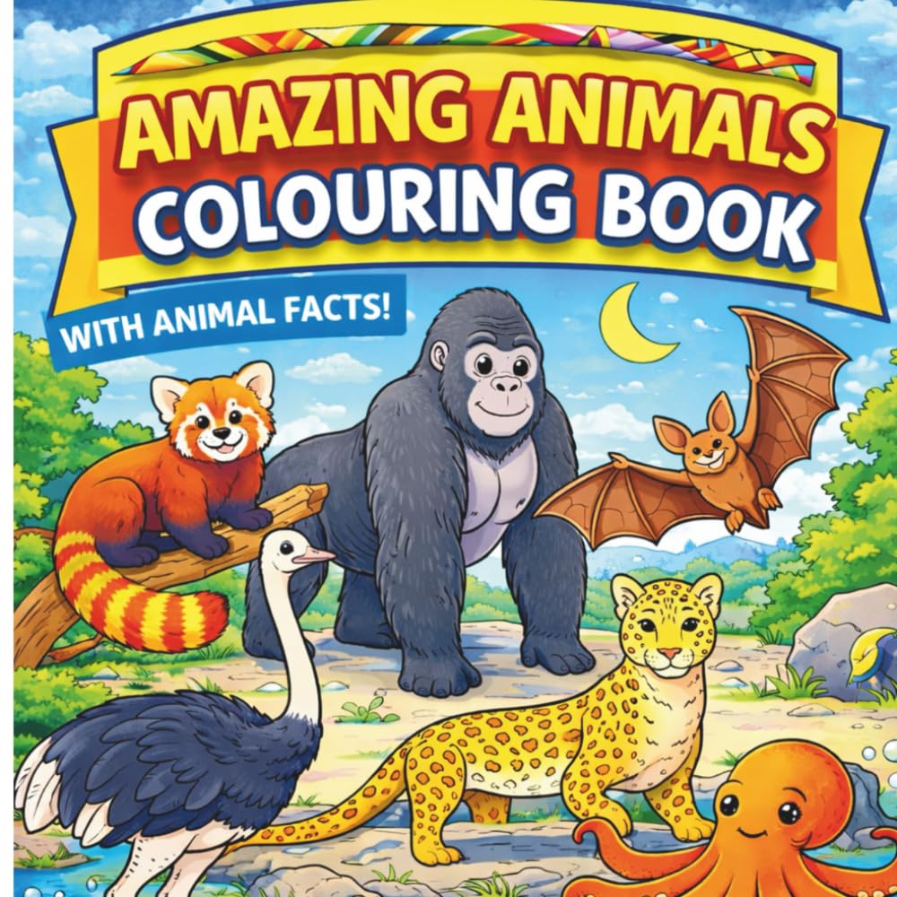 Amazing Animals Colouring Book