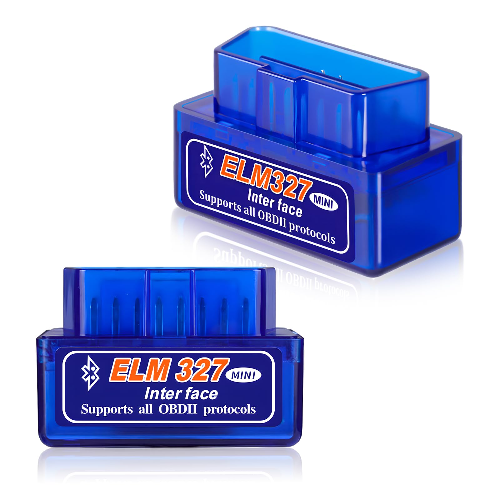 2PCS ELM327 OBDⅡ Car Auto Diagnostic Scanner, Portable Auto Bluetooth Engine Fault Code R…