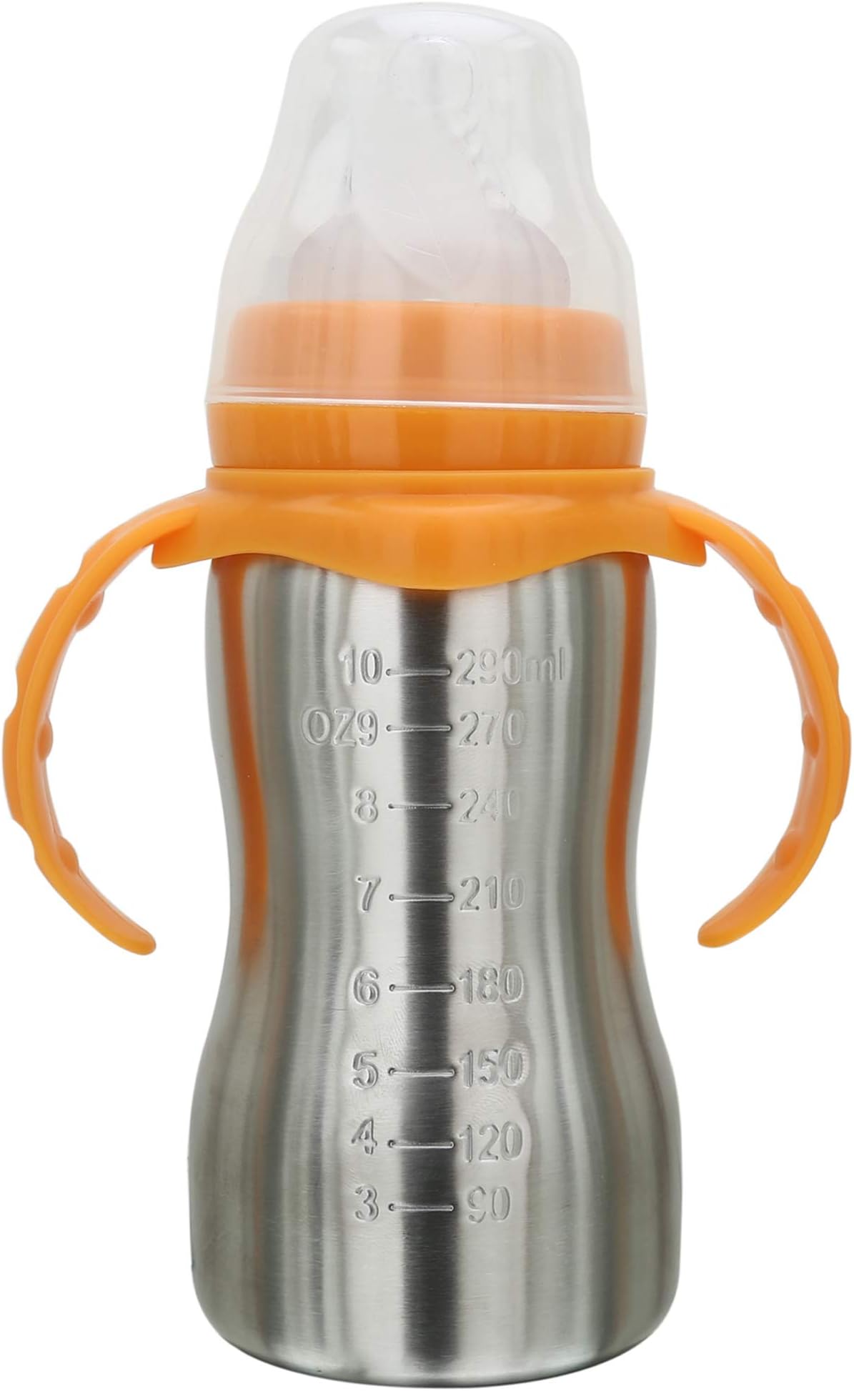 GURU KRIPA BABY PRODUCTSPresents Baby Thermal Insulation Stainless Steel Feeding Bottle (Yellow, 290ml)
