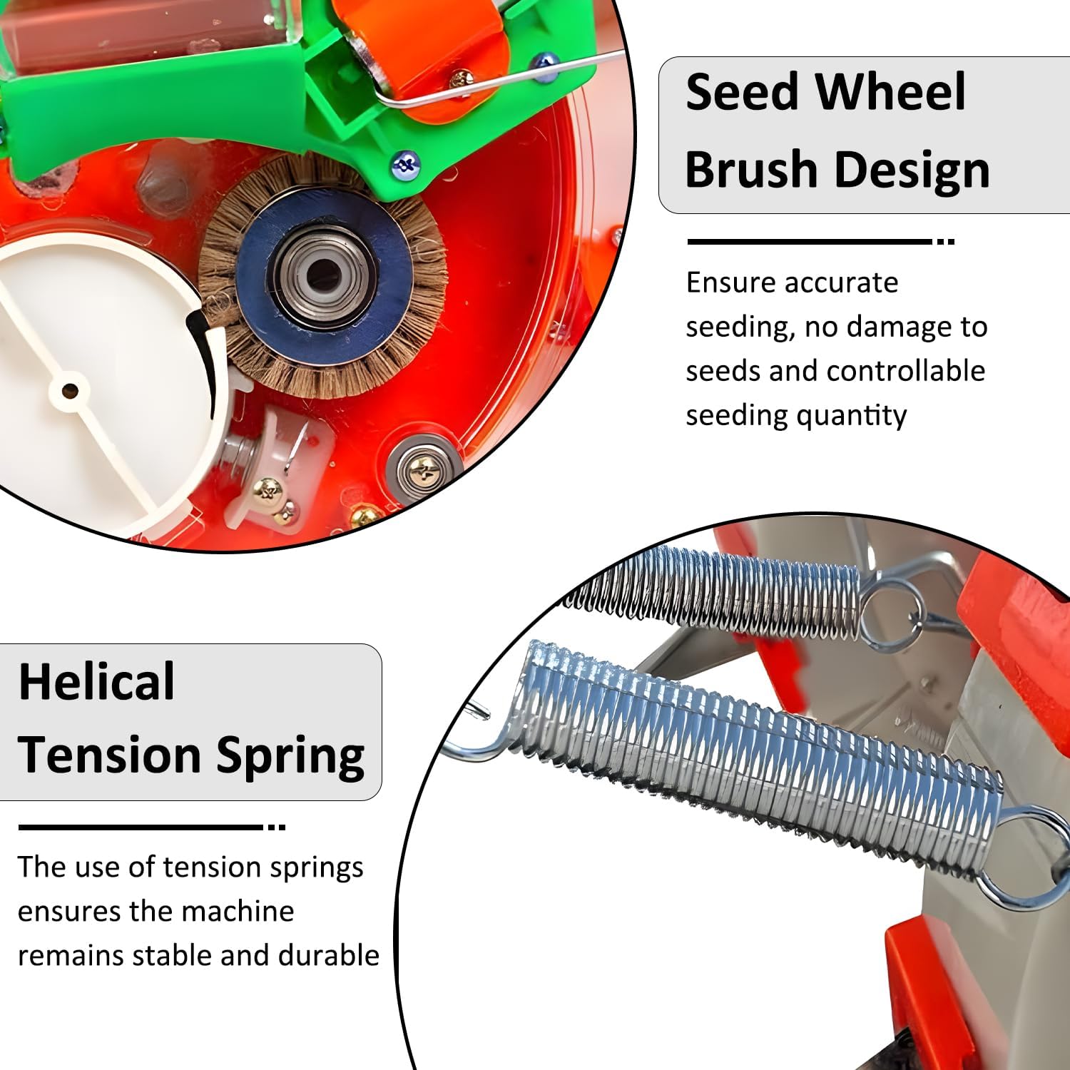 Portable Hand-Push Dual Row Seeder for Garden & Farm, Precision Push Planter for Corn, Soybean, Peanut – 8 & 10 Mouth Options, Easy to Use, Efficient Gardening Tool