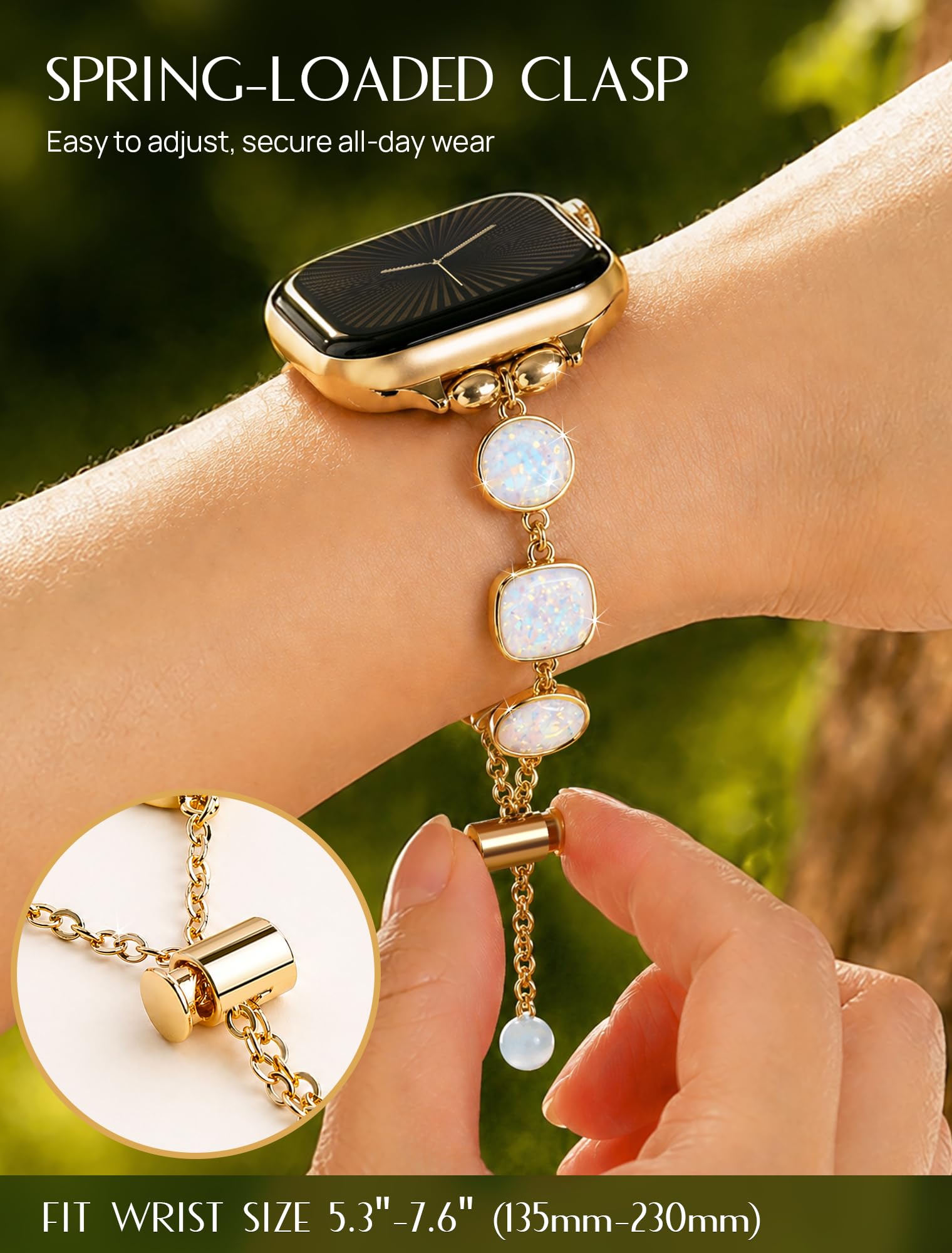 Pulsera cuadrada redonda