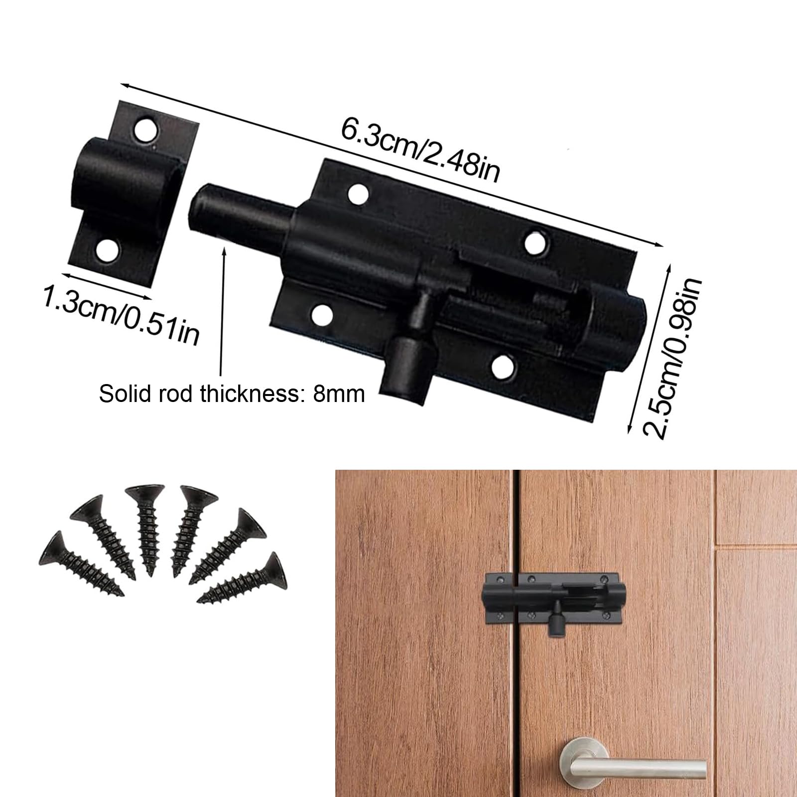 Lot De 8 Verrous à Ressort En Acier Inoxydable 304 ,Verrou