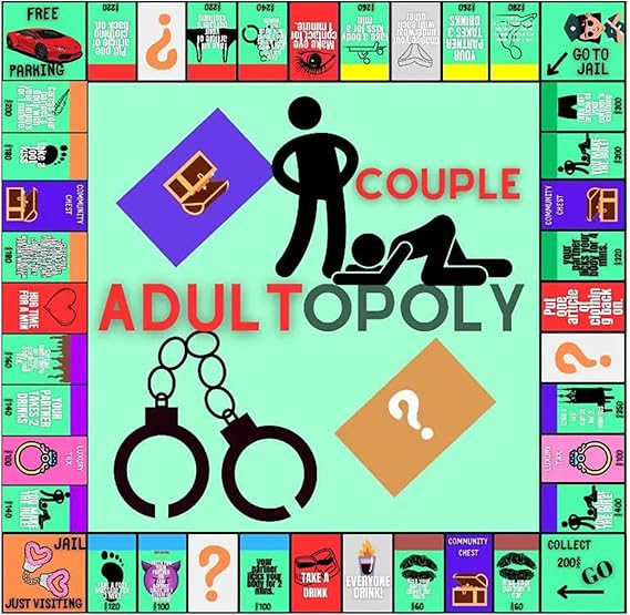 YESBAY Adultopoly Board Game, Adultopoly Couple Adult Opoly