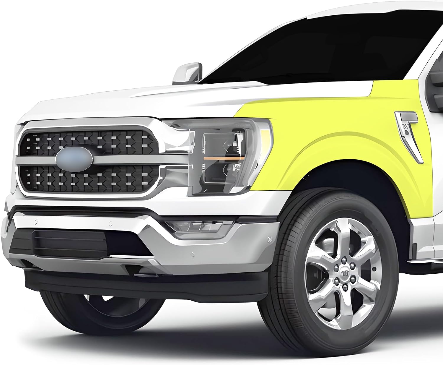 BOGAR TECH DESIGNS Front Sides Paint Protection PPF Film Kit Cover Compatible with Ford F150 2021-2023, Clear Bra
