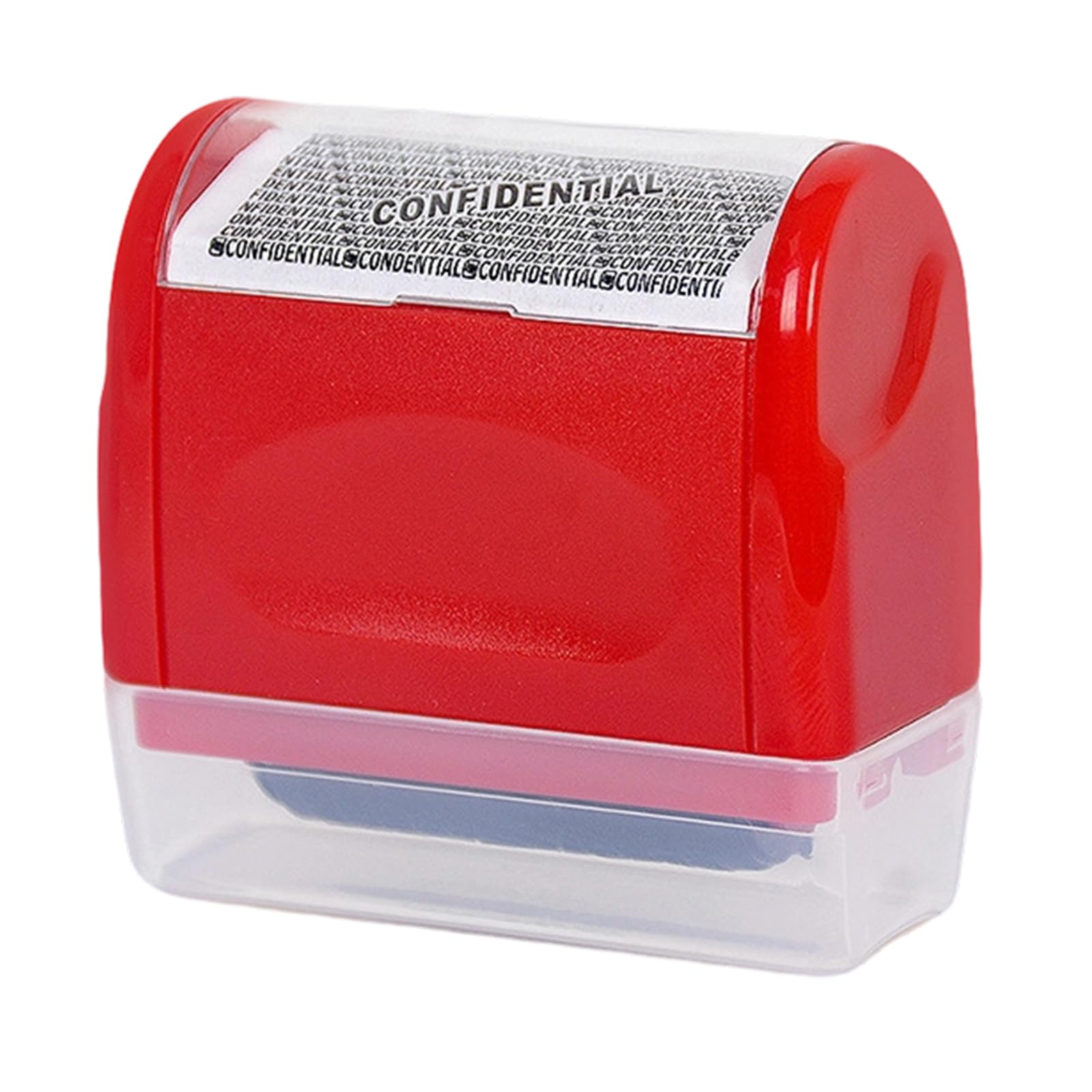 Tsophreniq Ergonomic Plan Drum Stamp for Comfortable Color Stable Right Use Transportable Privacy Protector Concealing Sensitive Information on Tokens Documents Craft Stamp