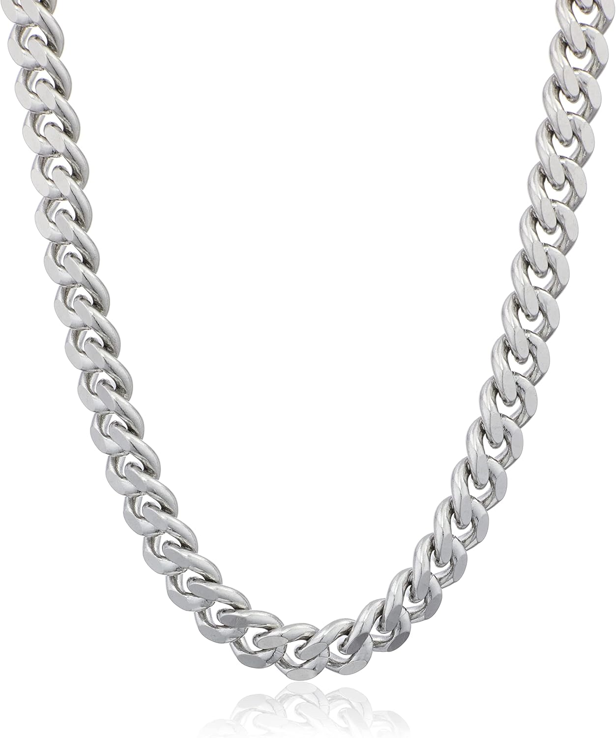 Amazon Essentials Stainless Steel 8MM Cuban Chain 24mm