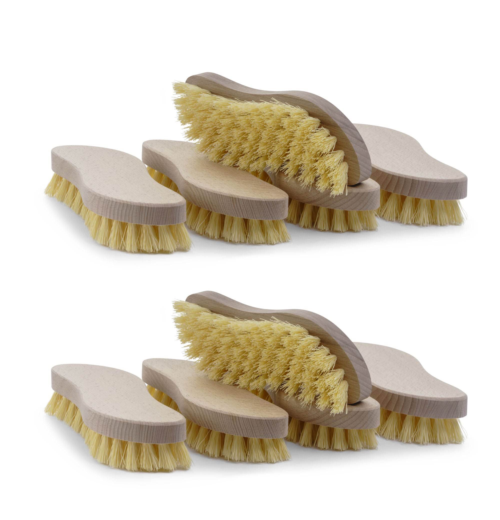 Novaliv Handwaschbürste Aus Holz – 3er-Set Mit Naturborsten, Für Nägel & Finger, Nachhaltig & Plastikfrei