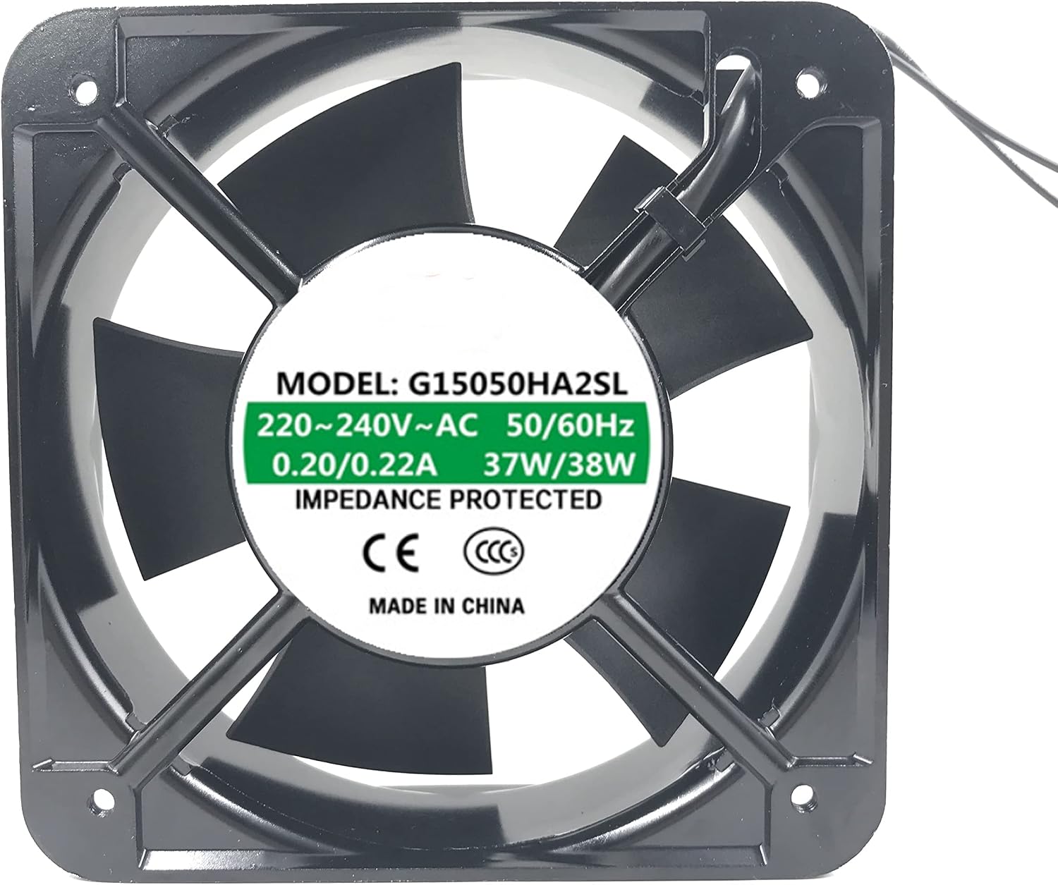 220V 0.20A 37W 15050 Cooling Fan 150X150X50mm