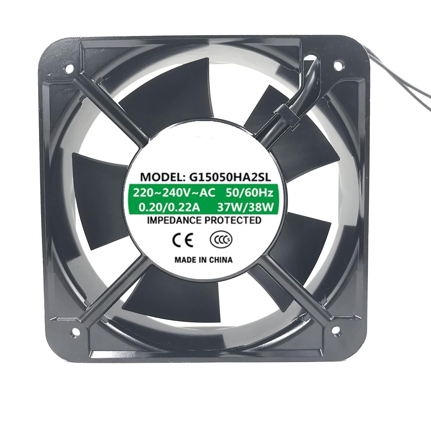 220V 0.20A 37W 15050 Cooling Fan 150X150X50mm