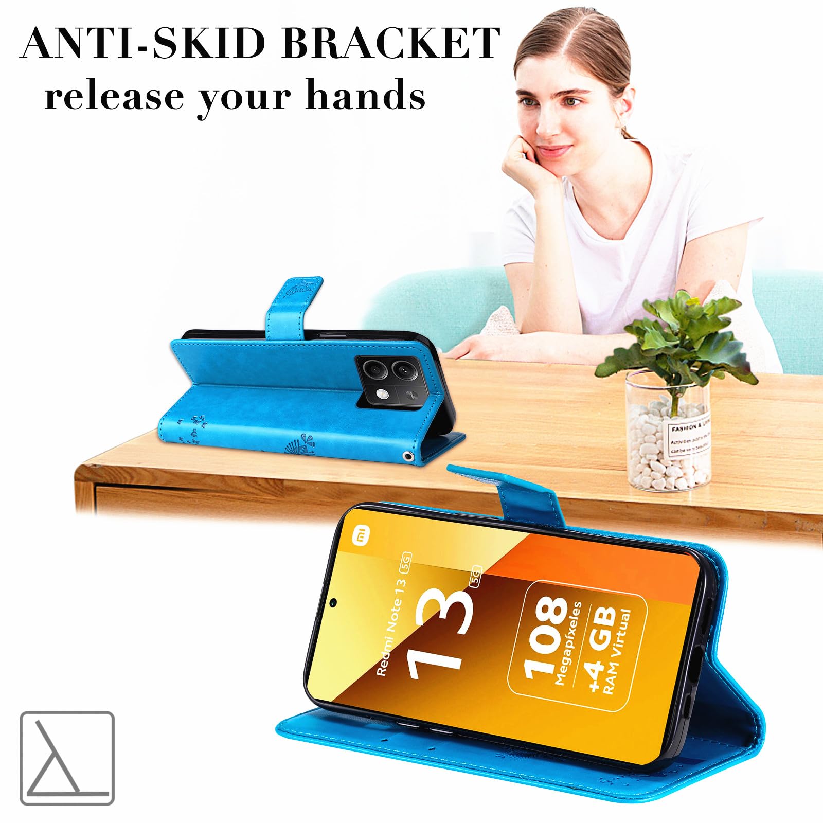 Cover Antiurto TPU PC Cover Con Supporto E Magnete Custodia Portafoglio Per Xiaomi 12T / 12T Pro / Redmi K50 Ultra - Pelle PU, Slot Carte, Supporto E Chiusura Magnetica Portafoglio Pelle