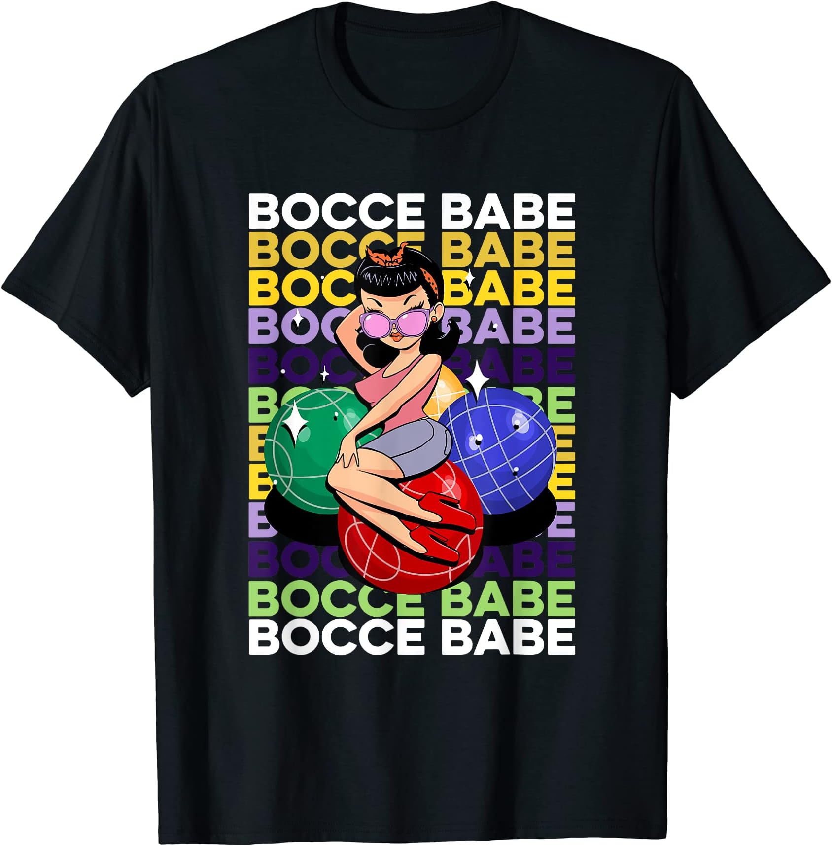 Bocce Babe Bocce Ball Boules Sports Petangue Boccie Bocci T-Shirt