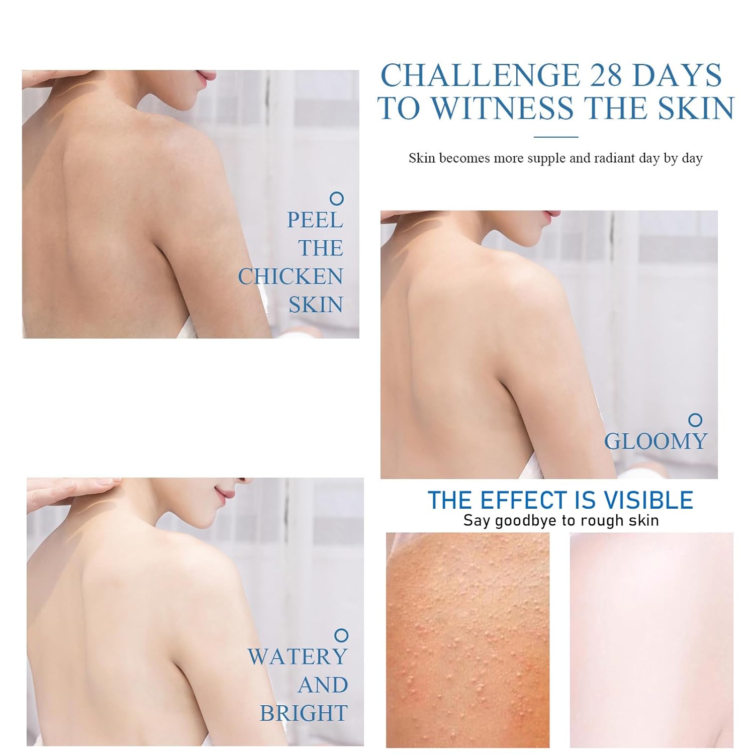 Niacinamide White Body Lotion, 24hr Long Lasting Moisturizing & Hydration, Rich in Vitamin E Revitalize for Gentle and Improve Skin Texture 250ML/8.81OZ (1) - Image 9