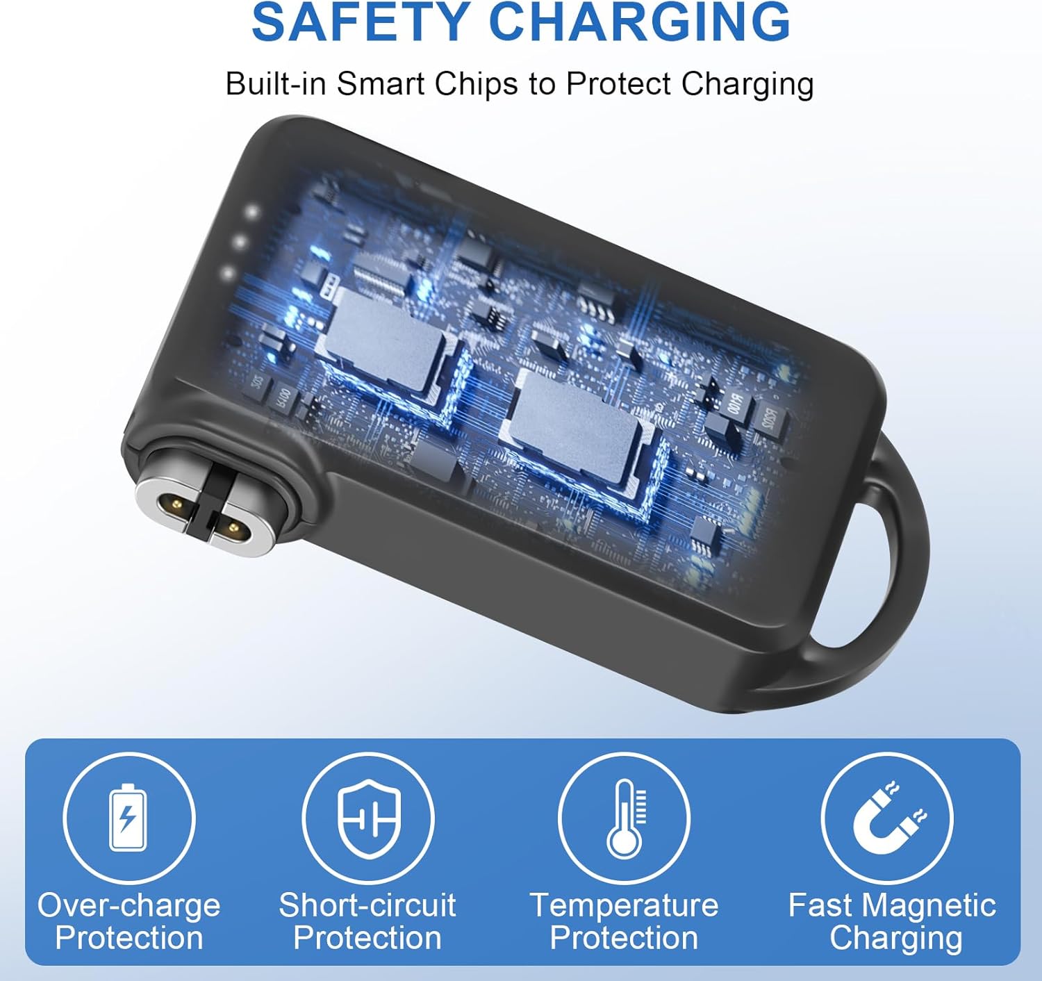 Portable Wireless Shokz Charger Replacement Shokz Charging Cable Magnetic Charger Cord for AfterShokz Aeropex AS800/S803/ASC100sg, Shokz Headphones OpenRun, Openrun Pro, OpenRun Mini, OpenComm2 UC - Image 3