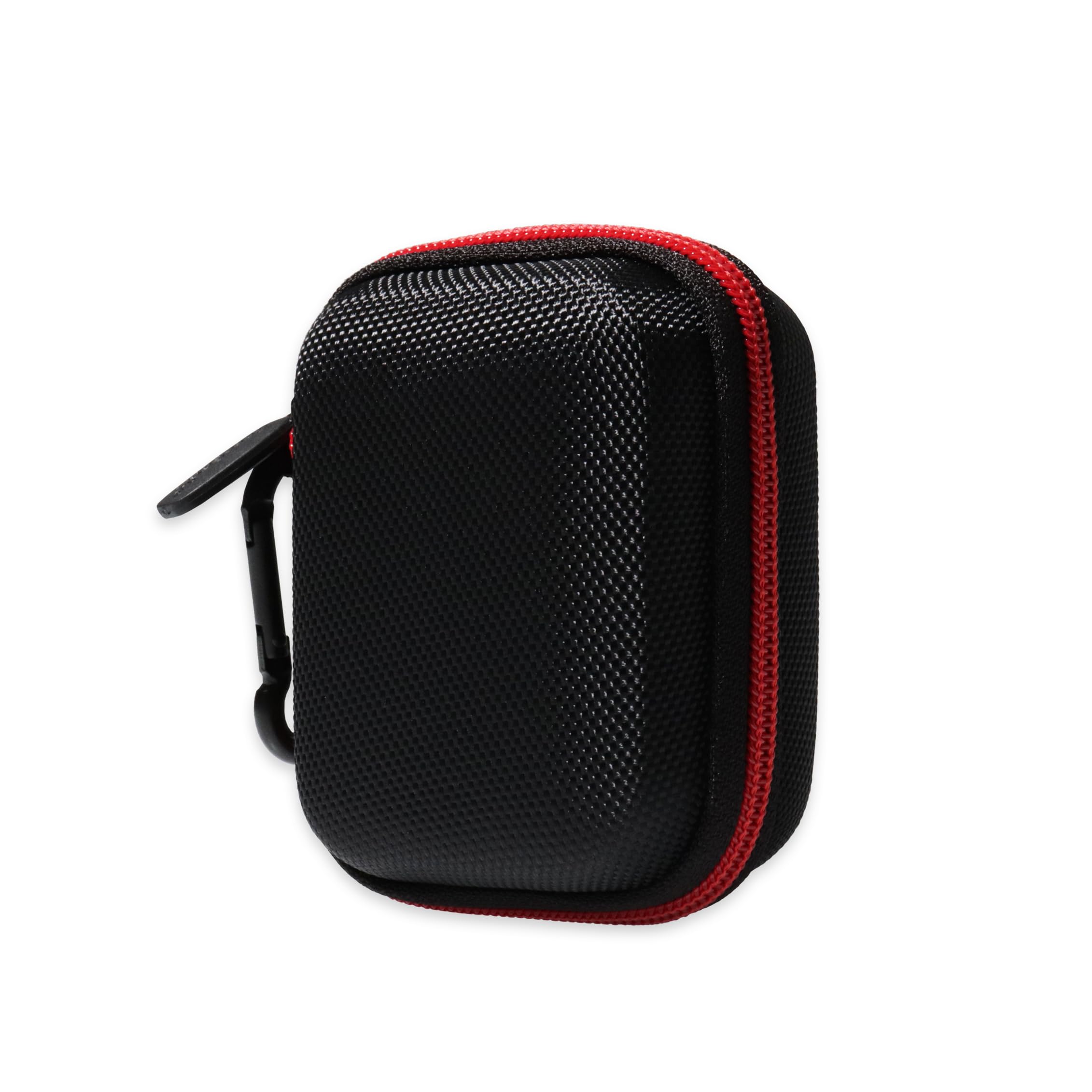 Golf GPS Case for Bushnell Phontom Golf GPS, Neo Ghost Golf GPS, Garmin 010-01959-00 Approach G10, Other Handheld GPS, More Room for Cable and Others (Black with Red Zip Contrasted)