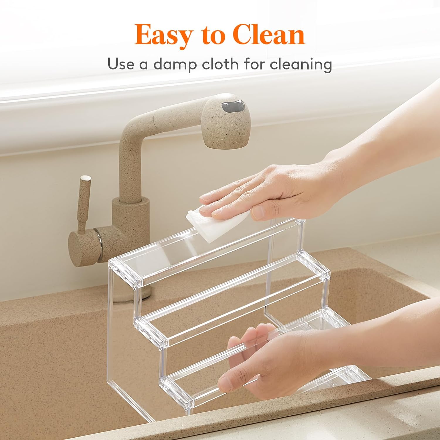 Lifewit Buffet Risers and Stands, Lifewit 4 Tier Clear Cupcake Stand