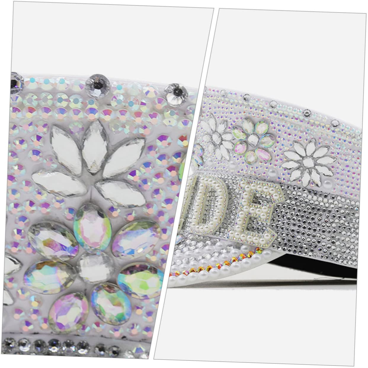 Sombreros de Novia con Pedrería para Bodas Y Despedidas de Soltera