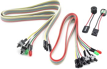 Amazon | ZRM&E 2個 PC ATX 電源リセットスイッチライン ダブル