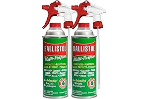 Ballistol Multi-Purpose Lube, Cleaner, and Protectant (16oz with Sprayer, 2 pack)