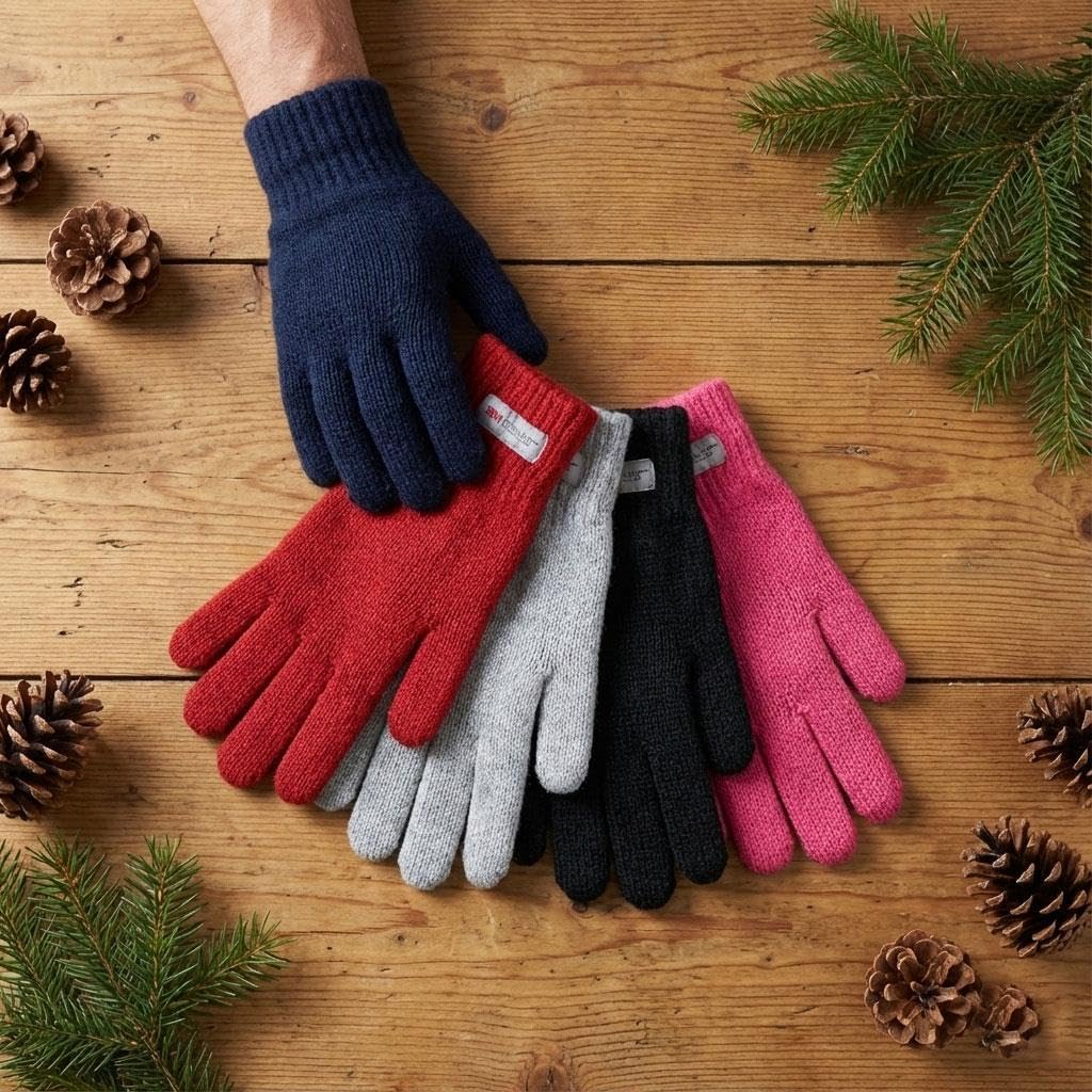 A2Z 4 Kids Girls Boys Gloves Thinsulate Winter Warm Fuzzy Gloves Lightweight Full Fingers Gloves Age 4-13 Years