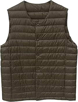 OVY Collarless  Down Vest サイズL Collarless Goose Down Vest | OVY