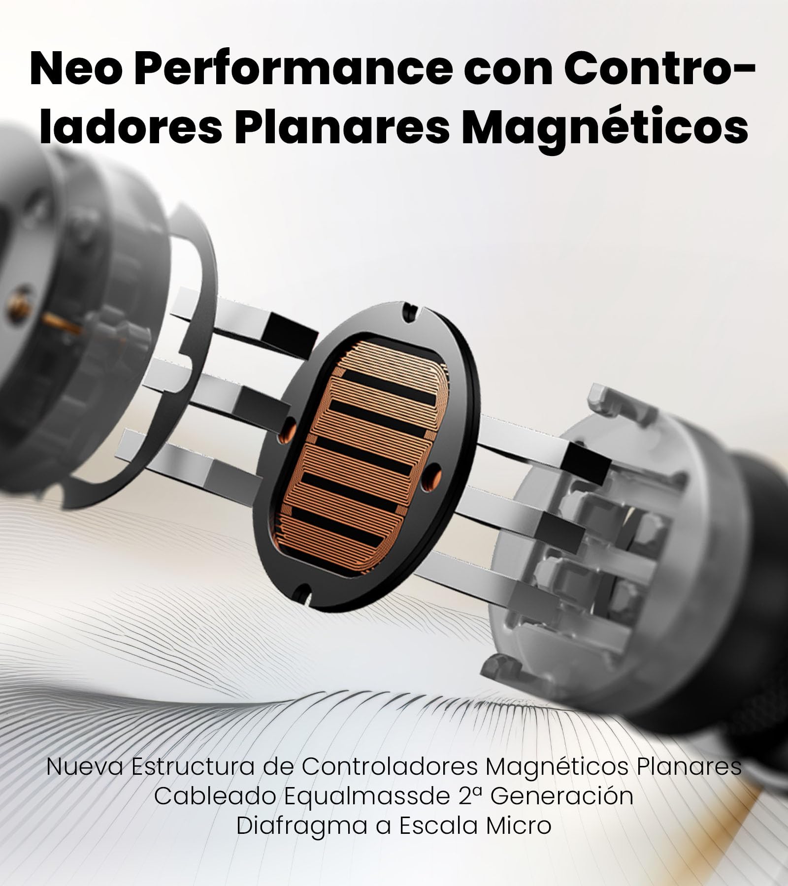 Edifier NeoBuds Planar Auriculares TWS con Driver Plano & ANC Híbrido | Driver plano de 12mm, LDAC Hi-Res, 30h de batería, Carga inalámbrica, IP55, para deporte y uso diario