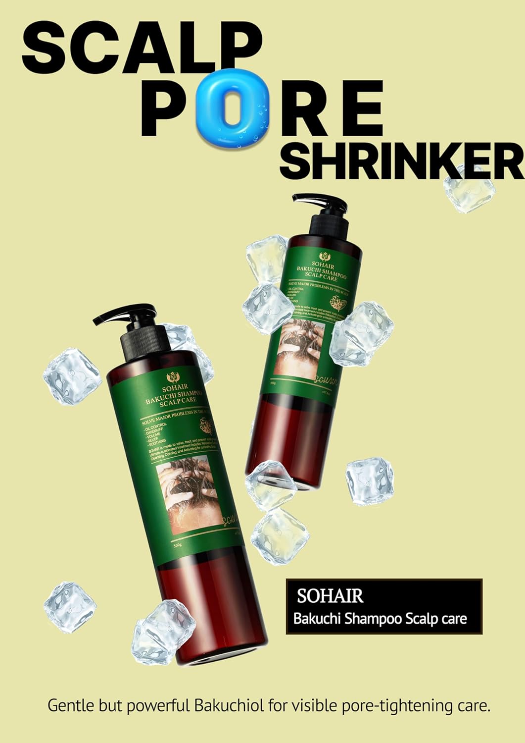 Bakuchi Shampoo Scalp Care with Bakuchiol & Argan Oil, Clarifying Shampoo for Oily Scalp, Daily Use, 17.6 oz