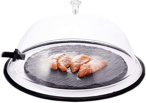 Cubierta para cúpula de Smoking Cloche de 10 pulgadas, tapa para platos, cuencos y vasos, pistola de ahumar, infusor de humo, infusión de humo,
