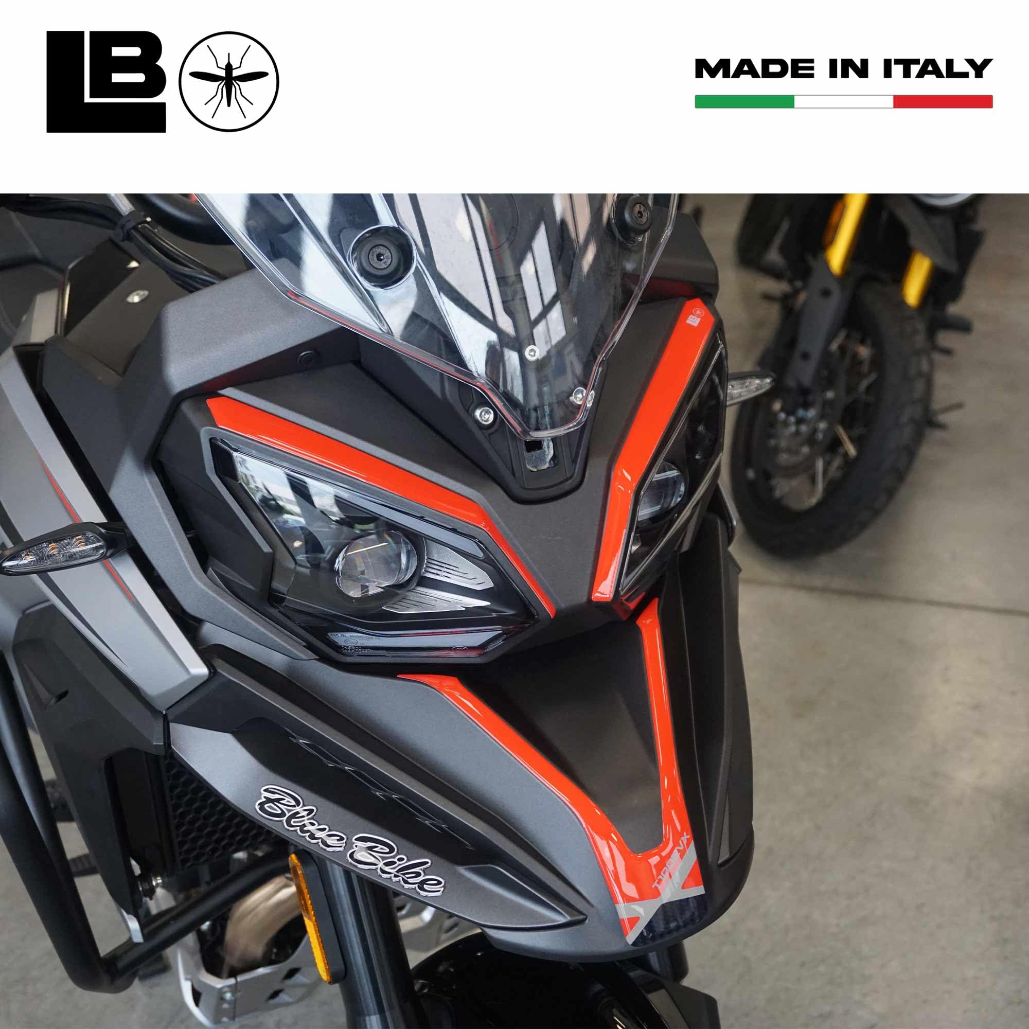 labelbike - Naklejka 3D na pysk Motocykla Dekoracja i Ochrona w żywicy kompatybilna z Morbidelli T1002VX 2025 - Kolor czerwony węglowy szary