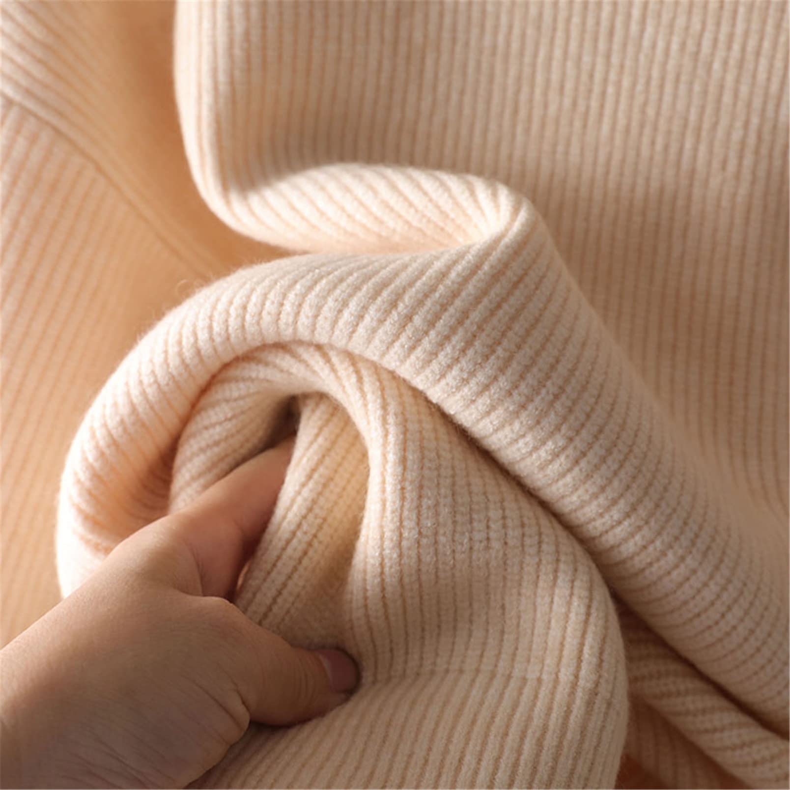 Suéter de lana de las mujeres Otoño Invierno Cálido Cuello de tortuga Casual Suelto Oversize Pullover Top