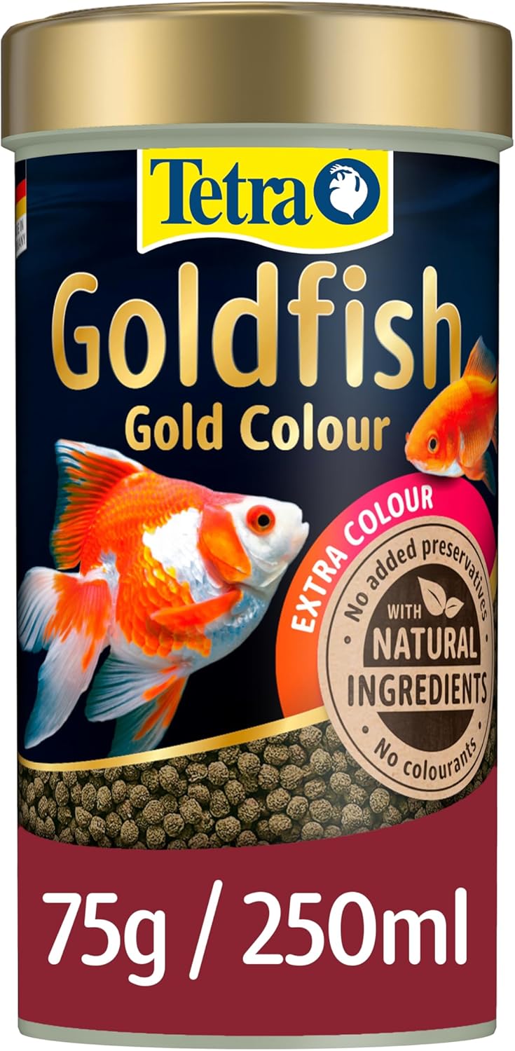 Tetra Goldfish Gold Colour Fish Food, Premium Fish Food with Colour ...
