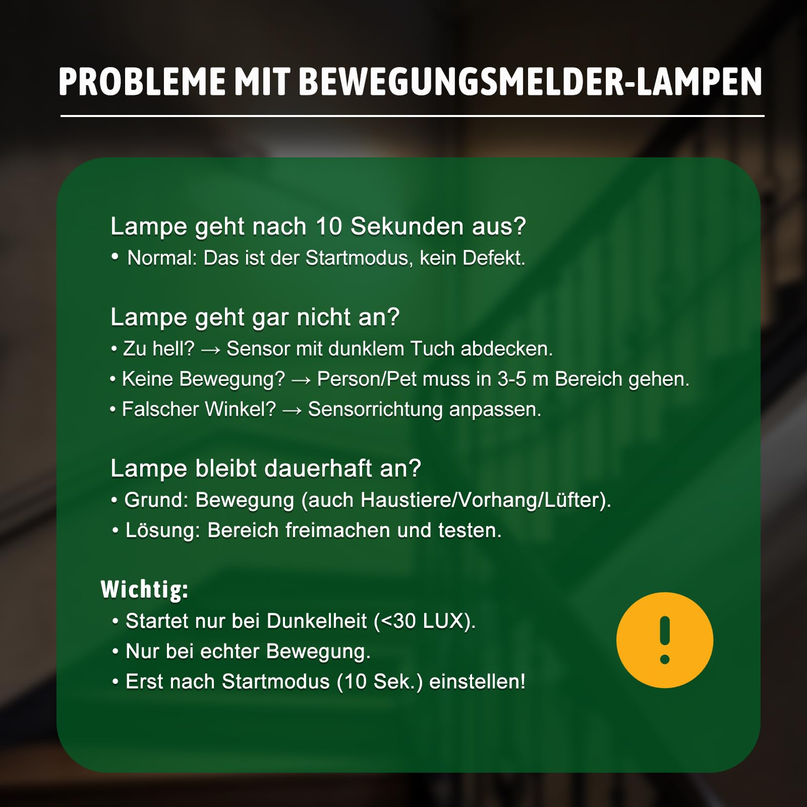 3 Stück Feuchtraumleuchte LED mit Bewegungsmelder, 120cm 36W 3600LM 4000K Neutralweiß Garagenlampe, IP65 Kellerlampe, Verknüpfbar Feuchtraumlampe für Büro Flur Treppe Garage