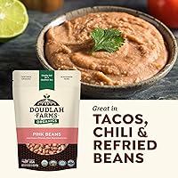 Vista 5 de Frijoles rosados orgánicos de 1 libra, sin OMG, orgánico USDA, certificado limpio, vegano, rico en fibra y proteínas para sopas, burritos, ensaladas