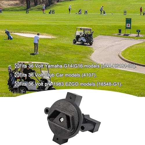 Miniatura 6 de Crow Foot 2 Prong Charger Plug para Yamaha 36 Volt Golf Carts Powerwise Conector DC Plug, E-Way Receptáculo para piezas de carrito de golf