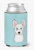 Vista 348 de Caroline's Treasures BB1293LITERK Tablero de ajedrez verde lima Weimaraner Botella de vino Hugger Funda Enfriadora Abrazador Lavable a Máquina