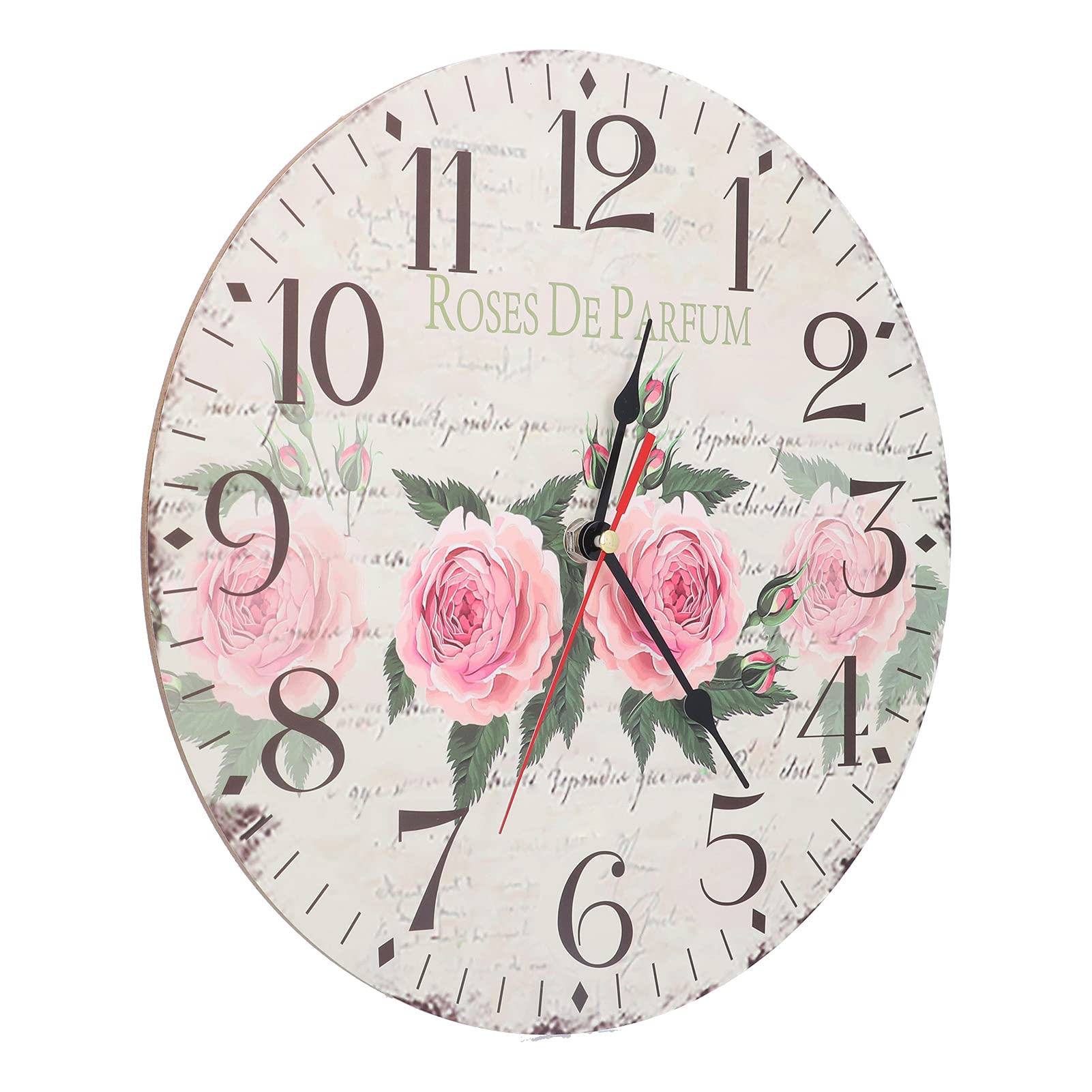 Horloge Ronde en Bois 29,5 cm pour salon et chambre